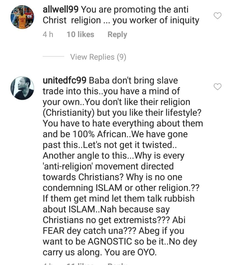 2face comes under serious attack for endorsing post criticizing the bible