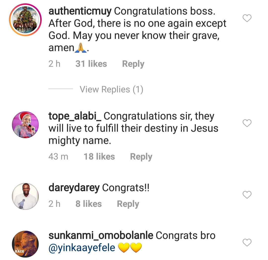 Video: Yinka Ayefele confirms arrival of his set of triplets