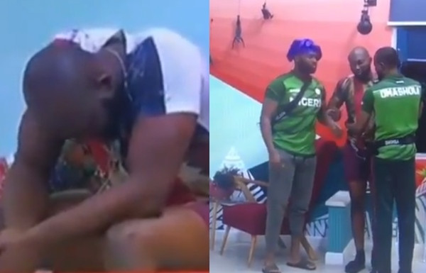 #BBNaija: Tuoyo spotted crying over non-completion of task (videos)