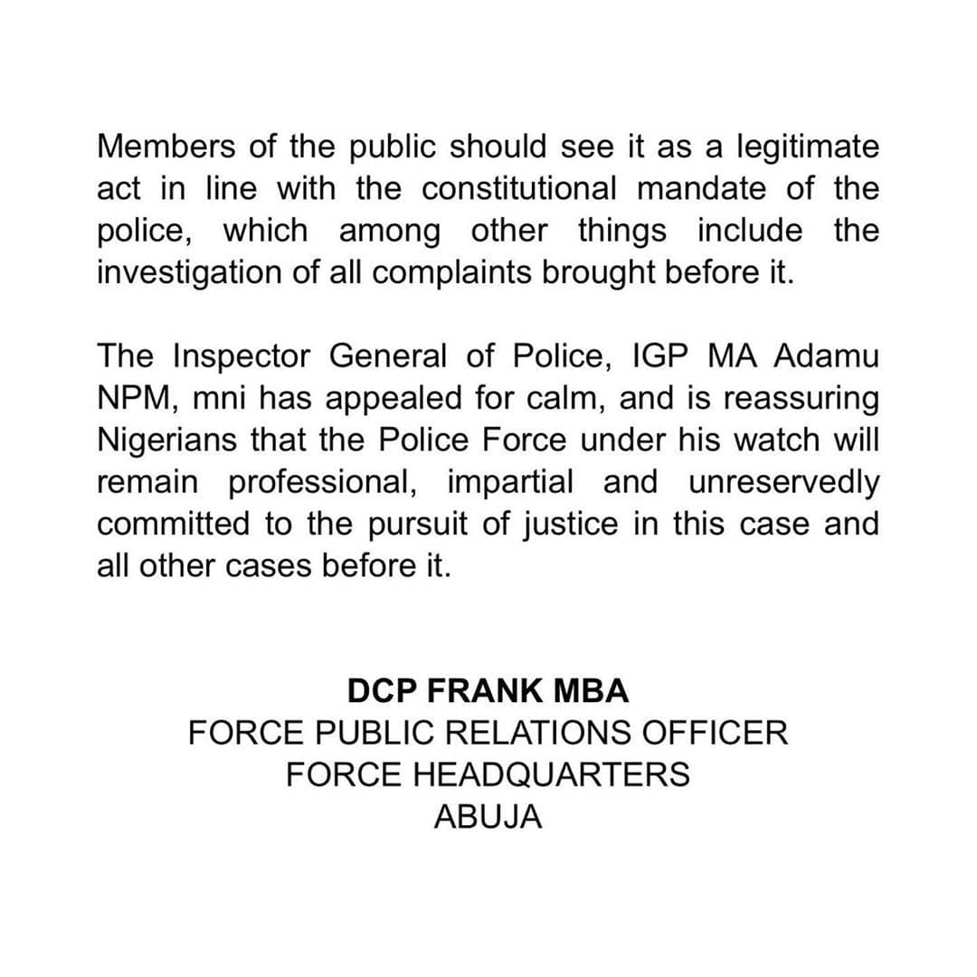 Police confirm inviting Busola and Timi Dakolo