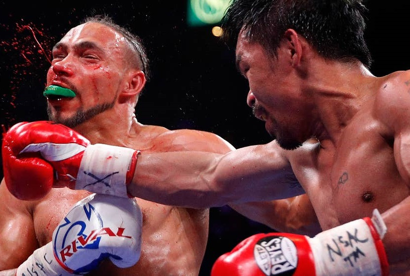 Manny Pacquiao wins WBA welterweight title after stunning victory over Keith Thurman in Las Vegas (Photos)