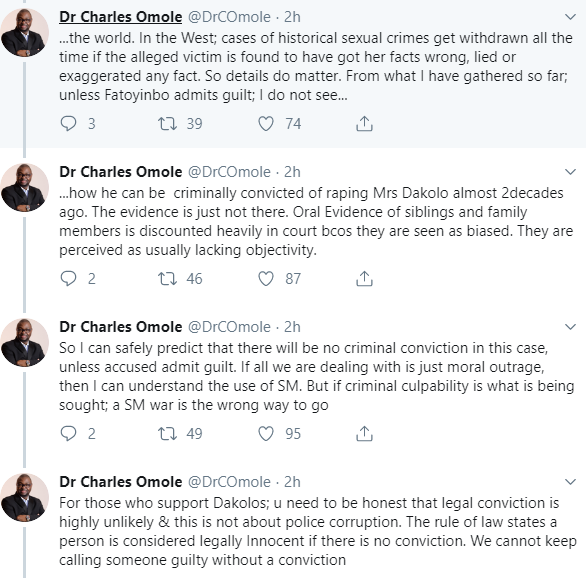 Rape:  Biodun Fatoyinbo will not be convicted because Busola Dakolo has no evidence against him- Nigerian judge Charles Omole predicts