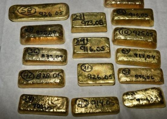 (Photo) M worth of gold seized by UK police at London