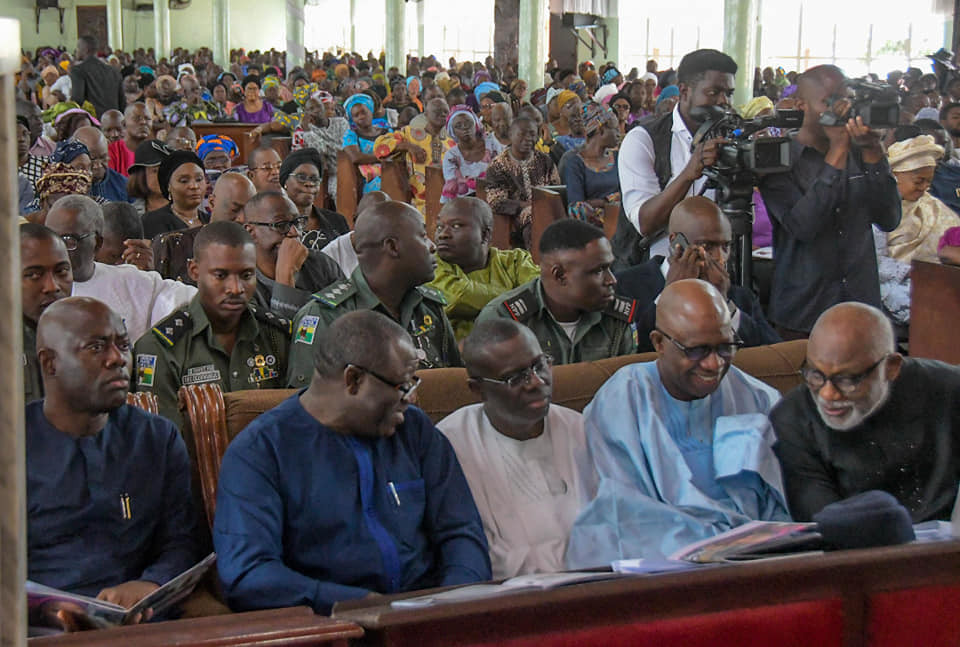 Photos from the burial of Funke Olakunrin, daughter of Afenifere leader Pa Reuben Fasoranti
