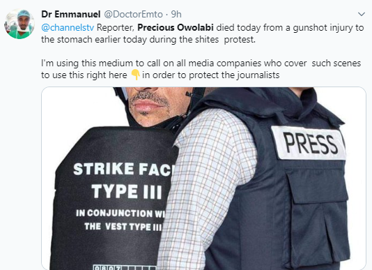 Nigerians react to the death of Channels reporter, Precious Owolabi