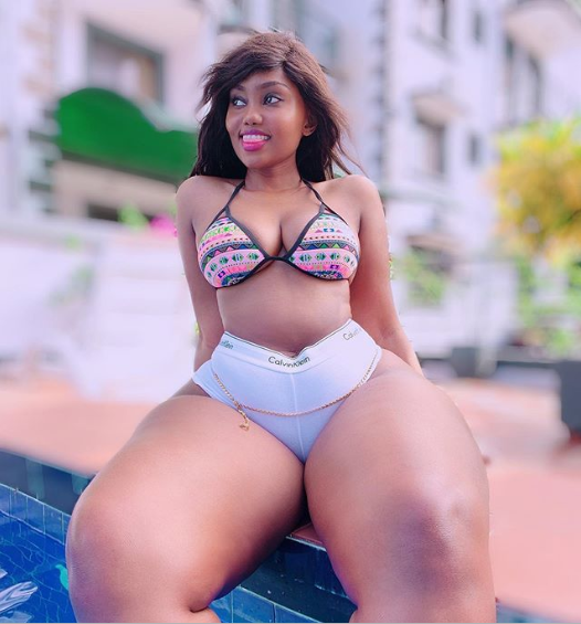 Endowed Tanzanian model, Sanchi puts her massive curves on display in new photos?