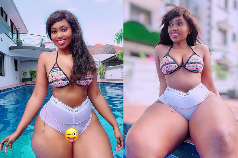 Endowed Tanzanian model, Sanchi puts her massive curves on display in new photos?
