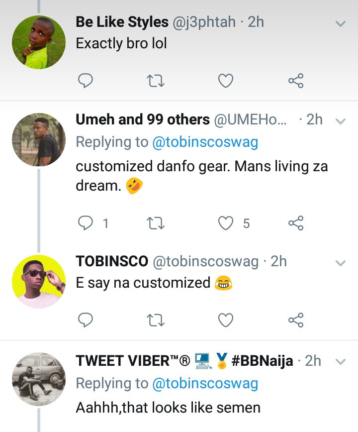 Bus driver seen using a shower head as a gear stick in Lagos
