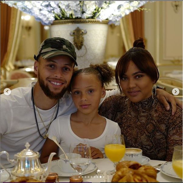 Stephen Curry and Ayesha Curry take her their daughter?to Eiffel Tower as they celebrate her 7th birthday (Photos)