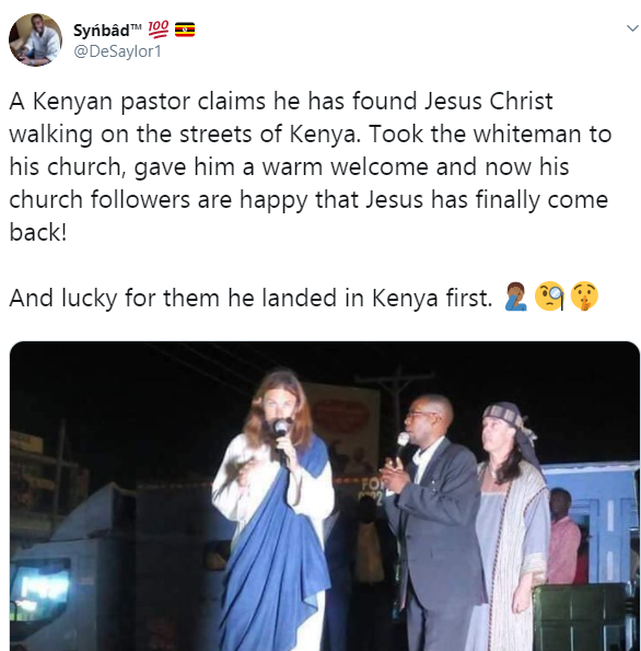 Excitement as "Jesus Christ" visits Kenya (photos/videos)
