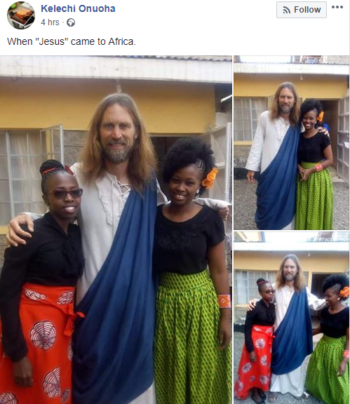 Excitement as "Jesus Christ" visits Kenya (photos/videos)