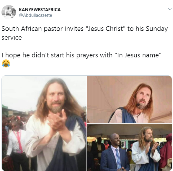 Excitement as "Jesus Christ" visits Kenya (photos/videos)