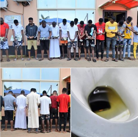 EFCC arrests 15 suspected Yahoo Yahoo boys in Ibadan, foils suspect