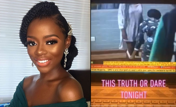 BBNaija: Diane removes her panties before other housemates (video)