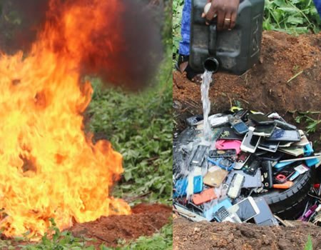 Exam malpractices: Management of The Polytechnic Ibadan burns phones seized from students