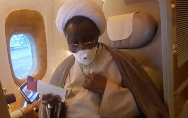 Photos: El-Zakzaky, wife depart Nigeria for India (photos)