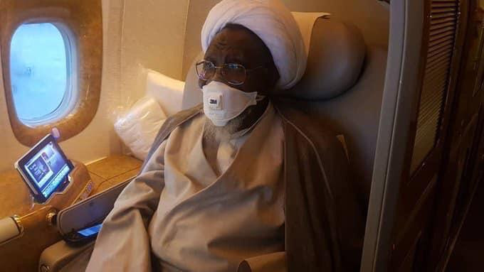 Photos: El-Zakzaky, wife depart Nigeria for India (photos)