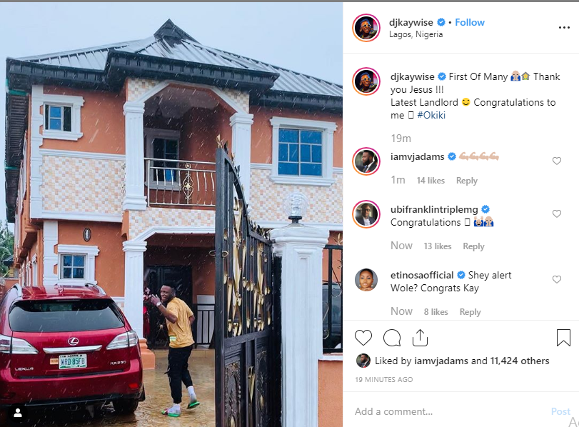DJ Kaywise becomes a landlord, shows off his new house