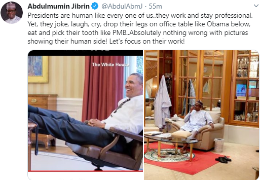 Abdulmumin Jibrin defends Buhari