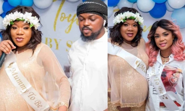 Toyin Abraham welcomes a baby boy with her husband, Kolawole Ajeyemi (video/photos)