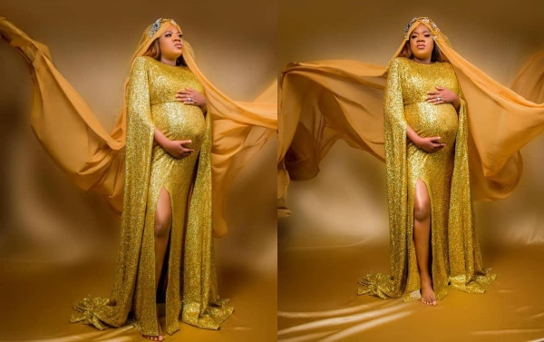 Toyin Abraham glows in maternity shoot photos