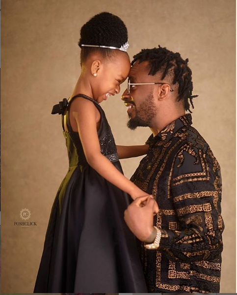  9ice shares adorable photos as he celebrates daughter