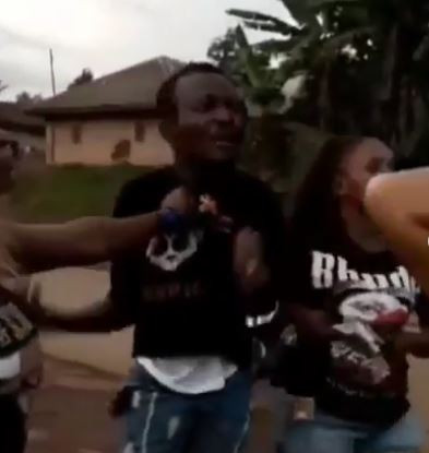 Three female friends team up to beat up a man in Cameroon after they discover he
