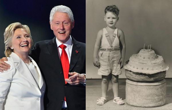 Hillary Clinton celebrates husband, Bill Clinton
