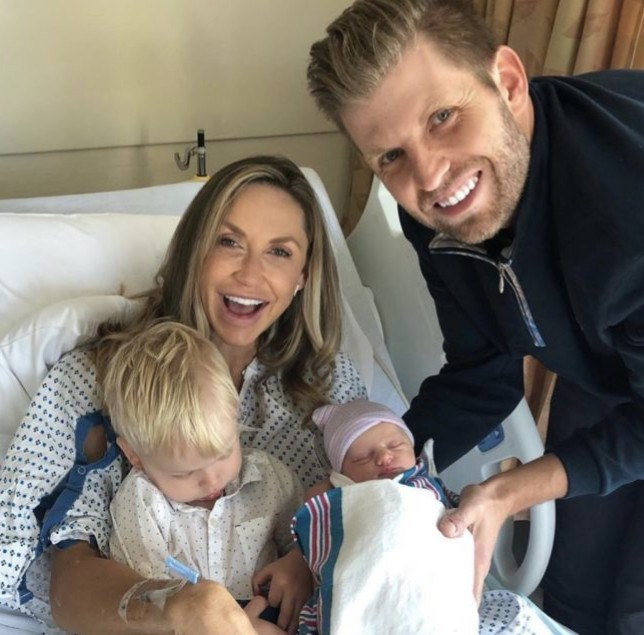 Eric Trump and wife Lara welcome baby girl