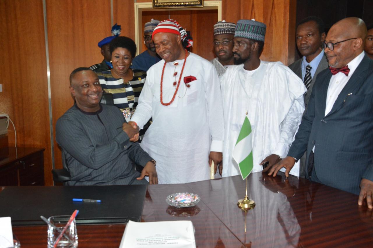 Photos: Akpabio, Keyamo resume at the Ministry of Niger Delta Affairs shortly after their inauguration