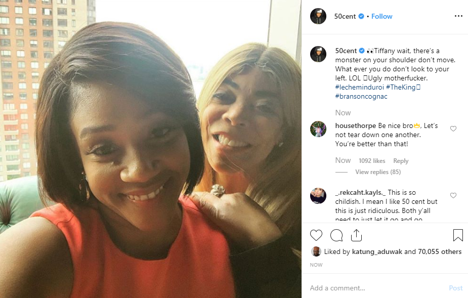 50 Cent says Wendy Williams is a monster