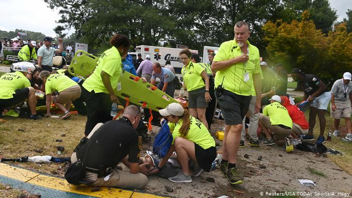 Multiple people struck and injured by lightning at PGA tour championship in Atlanta (photos)