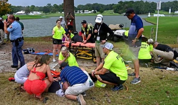 Multiple people struck and injured by lightning at PGA tour championship in Atlanta (photos)