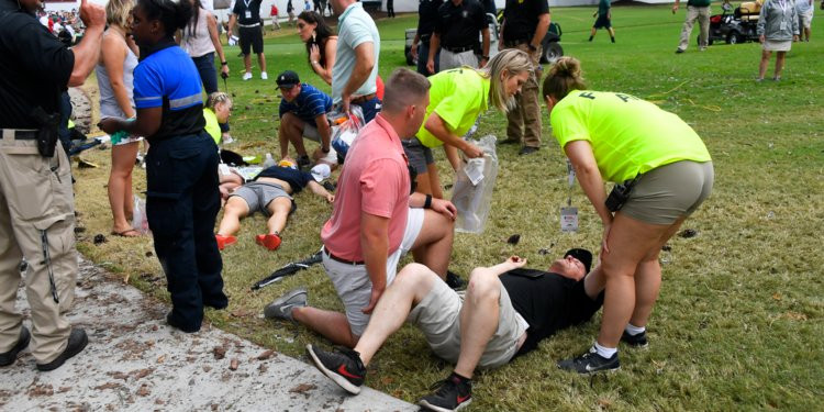 Multiple people struck and injured by lightning at PGA tour championship in Atlanta (photos)