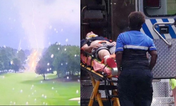 Multiple people struck and injured by lightning at PGA tour championship in Atlanta (photos)