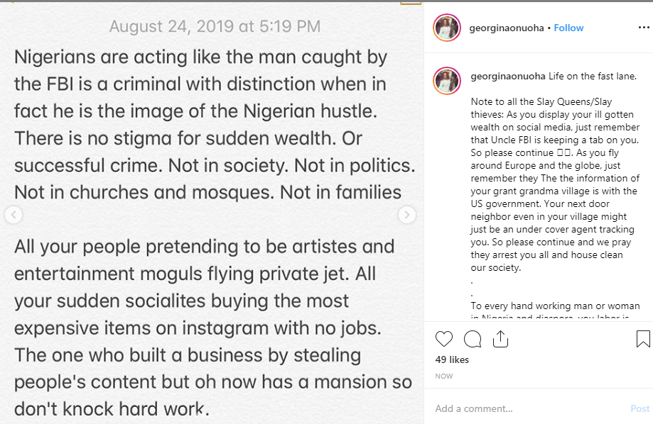 I pray they arrest all of you - Georgina Onuoha tells Slay Queens and Slay Thieves 