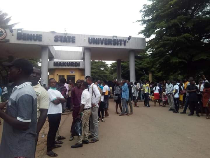 Students of Benue State University shut down entire campus in protest over shooting of student leader by suspected cultist