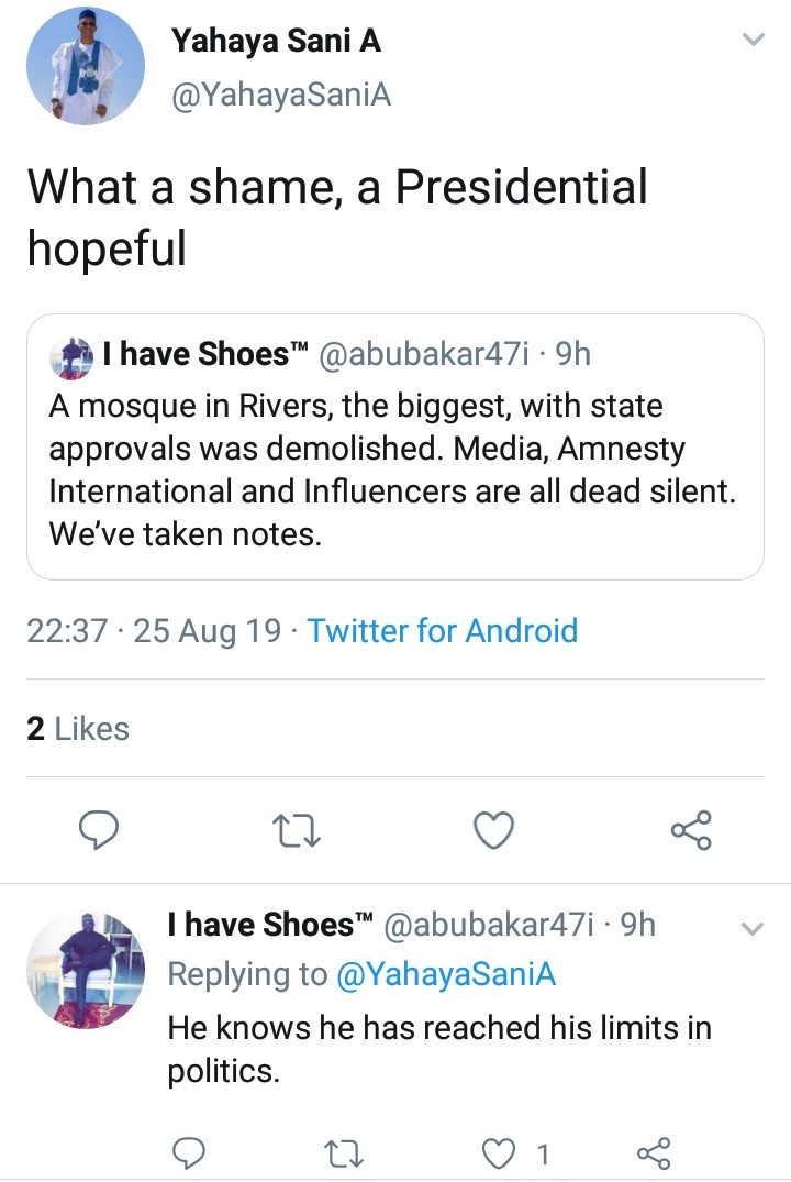 Nigerian writer Gimba Kakanda accused of religious bigotry after his report on alleged demolition of a mosque led Muslims to threaten reprisal attacks