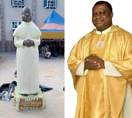 See the stature Ebonyi catholic parishioners made of their Reverend Father that