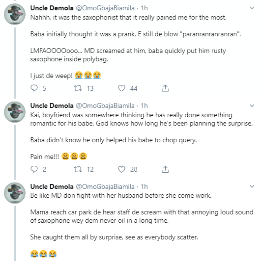 Lady issued query by her boss after her boyfriend gives her birthday surprise during office hours