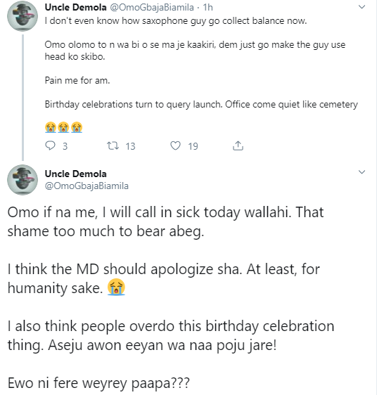 Lady issued query by her boss after her boyfriend gives her birthday surprise during office hours