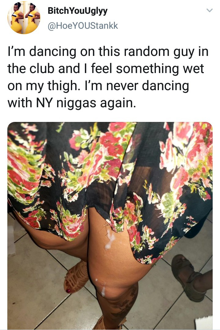 Woman swears never to dance with men again after a random man she danced with at the club left her with a parting gift on her thigh
