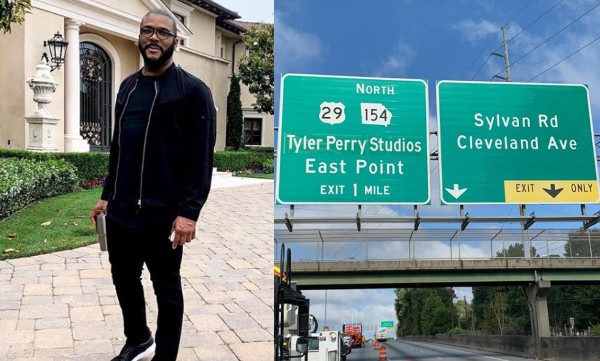 Tyler Perry shares inspirational post as his studio gets a highway sign 