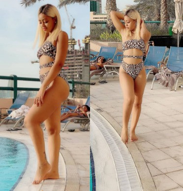 Regina Daniels flaunts her sexy body in new bikini photos