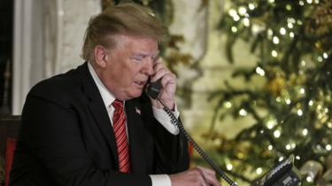 Trump on the phone