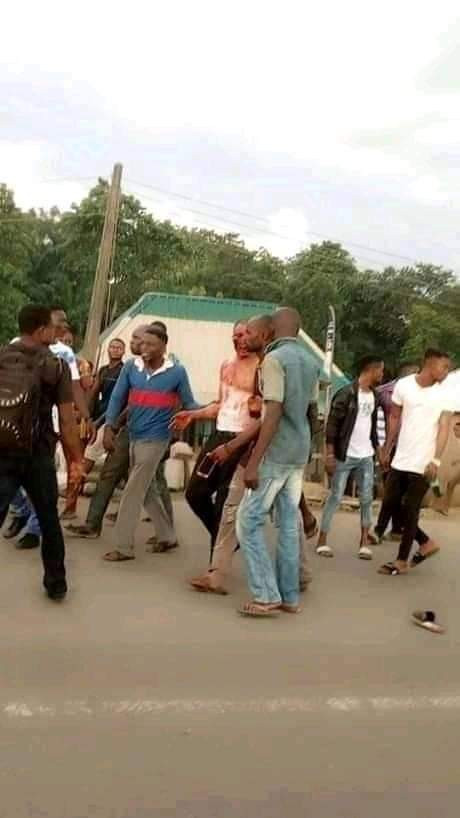 Angry youths beat up pastor in Cross River community, set his house, church ablaze for allegedly using people for rituals (photos)