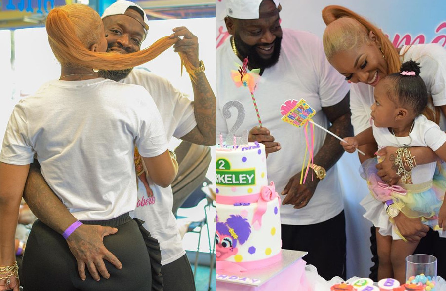 Rapper Rick Ross grabs his girlfriend Briana Camille