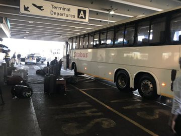 Xenophobia: 320 Nigerians spotted heading to the airport for their flight back to Nigeria (Photos/Video)
