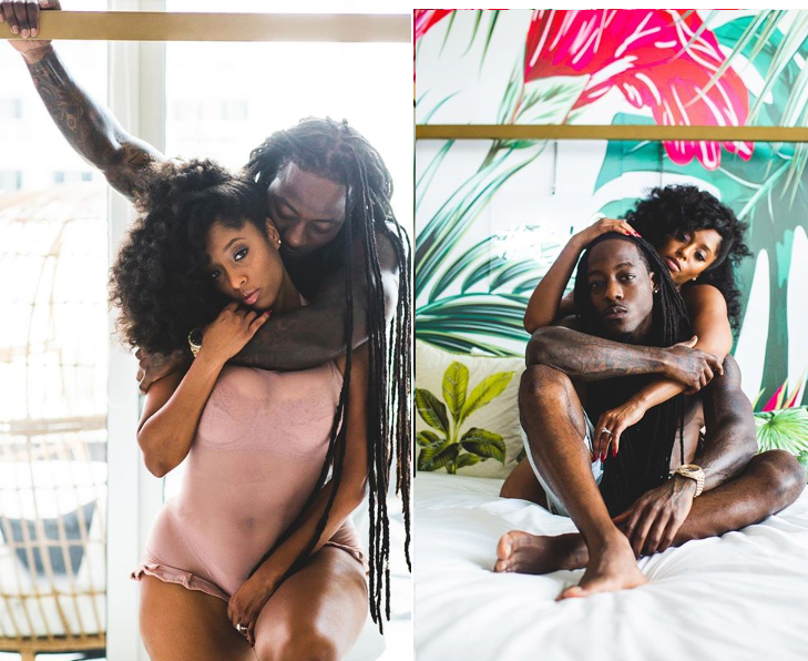 Rapper Ace Hood and fiancee Shelah Marie all loved-up in new steamy photos