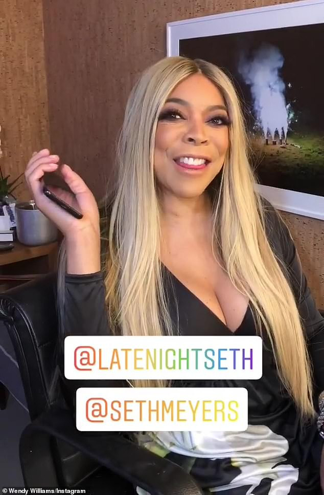  Wendy Williams flaunts her ample cleavage as she steps out for appearance on Late Night With Seth Meyers (Photos)